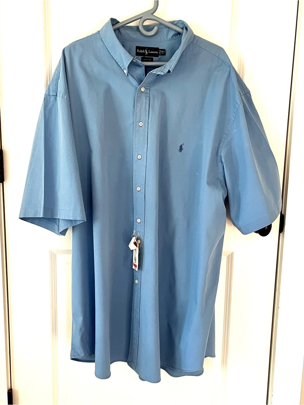 NWT Ralph Lauren Men’s 4XLT Big Tall Light Blue Button-Up Shirt